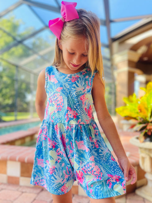 Bowtism Girls Bright Summer Jumper with Matching Bow - Bowtism